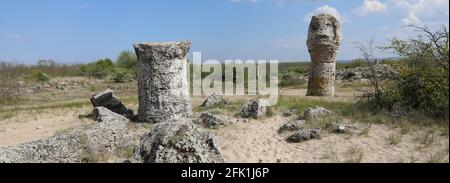 Pobiti kamani auch bekannt als die Steinwüste, in der Nähe von varna, bulgarien Stockfoto