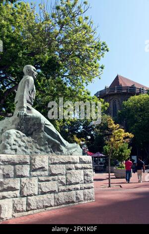 Statue von Jan Smuts außerhalb der Slave Lodge in Kapstadt, Südafrika. Stockfoto