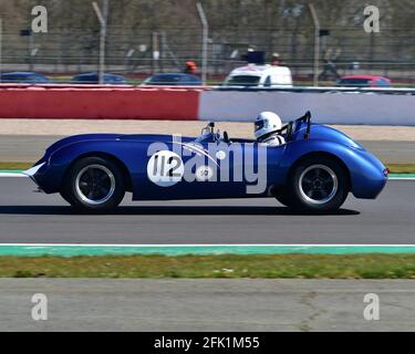 Richard Tyzack, Nick Taylor, Kellison J4R, FISCar Historic 50er Jahre, Hawthorn Trophy Cars, Hawthorn International und Tom Cole Trophies Rennen um die 50er Jahre Sp Stockfoto