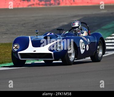 Richard Tyzack, Nick Taylor, Kellison J4R, FISCar Historic 50er Jahre, Hawthorn Trophy Cars, Hawthorn International und Tom Cole Trophies Rennen um die 50er Jahre Sp Stockfoto