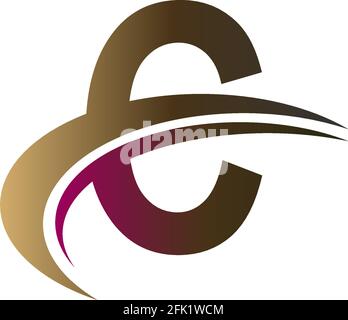 Mix aus Buchstaben mit schnellem Schrägstrich Design Logo Icon Konzept Vorlage Stock Vektor