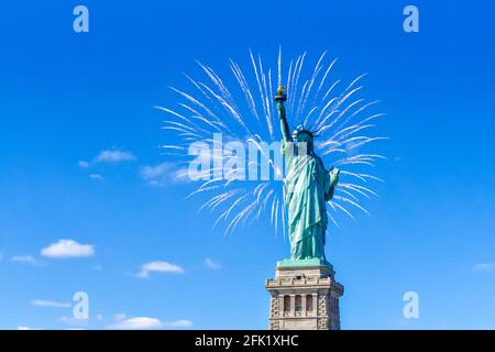 Freiheitsstatue in New York City, USA Stockfoto