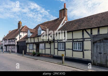 Wohnungen in South Street, Titchfield ein historisches Dorf in Hampshire in der Nähe von Fareham, Hampshire, England, Großbritannien Stockfoto