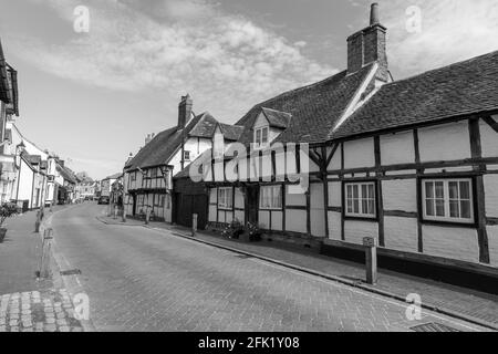 Wohnungen in South Street, Titchfield ein historisches Dorf in Hampshire in der Nähe von Fareham, Hampshire, England, Großbritannien Stockfoto