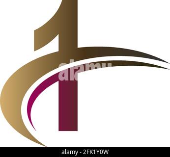 Mix aus Buchstaben mit schnellem Schrägstrich Design Logo Icon Konzept Vorlage Stock Vektor