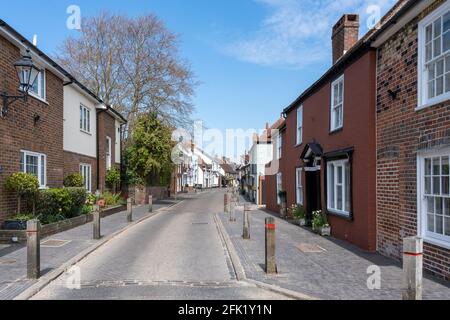 Wohnungen in South Street, Titchfield ein historisches Dorf in Hampshire in der Nähe von Fareham, Hampshire, England, Großbritannien Stockfoto