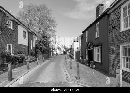 Wohnungen in South Street, Titchfield ein historisches Dorf in Hampshire in der Nähe von Fareham, Hampshire, England, Großbritannien Stockfoto