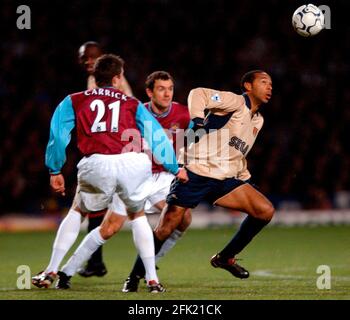 WEST HAM V ARSENAL 15/12/2001 BILD DAVID ASHDOWNFOOTBALL Stockfoto