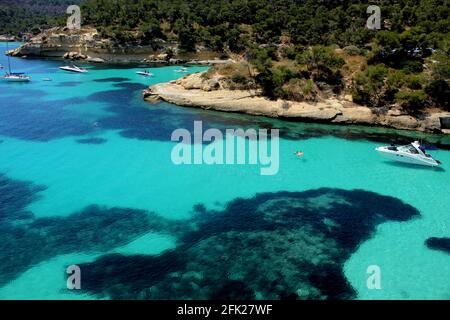 Cala Portals Vells Stockfoto