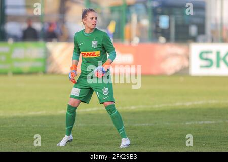 Brondby, Dänemark 21. April 2021. Adelaide Gay (1) des FC Nordsjaelland beim Gjensidige Kvindeliga-Spiel zwischen Brondby IF und FC Nordsjaelland im Brondby Stadion in Brondby, Dänemark. (Bildnachweis: Gonzales Photo - Rune Mathiesen). Stockfoto