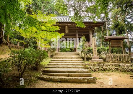 Shoshazan Engyo-ji Engyoji-Tempel, Mount Shosha. 書写山圓教寺. Berühmter japanischer buddhistischer Tempel, auch Schauplatz des Films „The Last Samurai“. Japan. Stockfoto