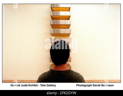 Donald Judd Ausstellung in der Tate Gallery Juni 1999 Stockfoto