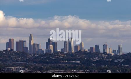 Skyline von Los Angeles 2021 Stockfoto