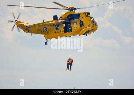 Luftseerettungsdisplay, Clacton on on Sea Stockfoto