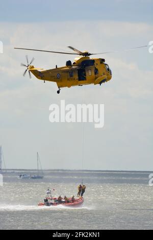 Luftseerettungsdisplay, Clacton on on Sea Stockfoto