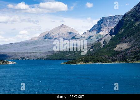 St. Mary Lake im Glacier National Park, Montana, USA Stockfoto