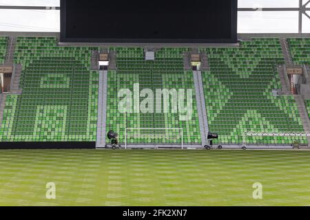 Austin, TX, USA. April 2021. Q2 Stadium, Heimstadion des FC Austin, in Austin, Texas. Quelle: Scott Coleman/ZUMA Wire/Alamy Live News Stockfoto