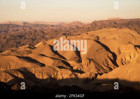 Mars like Landscape, Shlomo Mountain, Eilat Israel. Südlicher Bezirk. Hochwertige Fotos Stockfoto