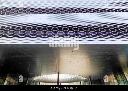 Messe Hall by Herzog & de Meuron, Basel, Schweiz. Stockfoto