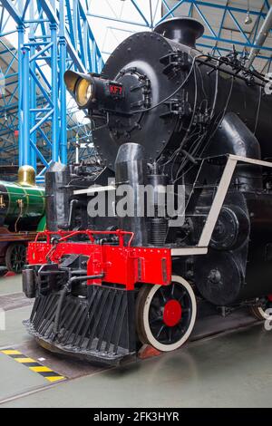 York, North Yorkshire, England. Dampflokomotive der KF-Klasse 1935 der chinesischen Eisenbahn im National Railway Museum. Stockfoto