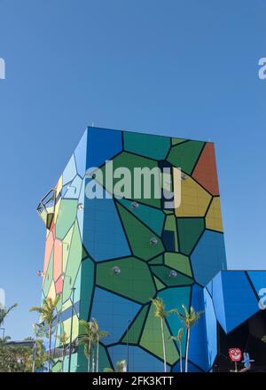 Neue Kunstgalerie im HOTA (Home of the Arts), Gold Coast City, Queensland, Australien. Atemberaubende Architektur, geöffnet am 8. Mai 2021. Stockfoto