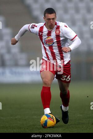 Aktenfoto vom 09-01-2021 von Stevenage's Luke Norris. Ausgabedatum: Mittwoch, 28. April 2021. Stockfoto