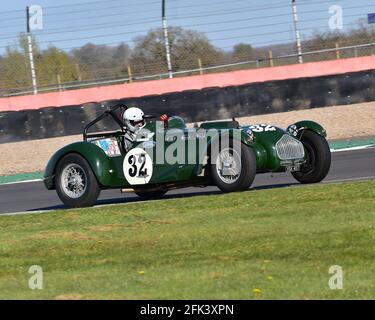 Tim Llewellyn, Oliver Llewellyn, Allard J2, FISCAR Historic 50er Jahre, Hawthorn Trophy Cars, Hawthorn International und Tom Cole Trophies Rennen für die 50er Jahre Stockfoto