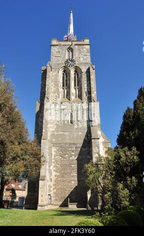 St. Marien Kirche, Ashwell, Hertfordshire, England, Vereinigtes Königreich Stockfoto