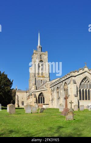 St. Marien Kirche, Ashwell, Hertfordshire, England, Vereinigtes Königreich Stockfoto