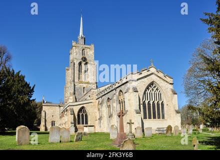 St. Marien Kirche, Ashwell, Hertfordshire, England, Vereinigtes Königreich Stockfoto