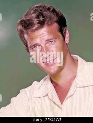 ROGER MOORE (1927-2017) englischer Film- und Fernsehschauspieler um 1955 Stockfoto