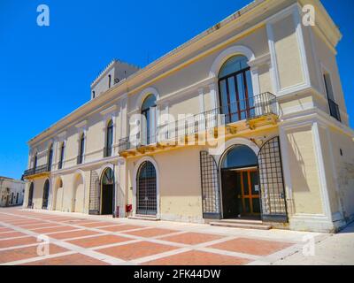 Scanzano Jonico, Piazza Gramsci, Palazzo Baronale, Basilicata, Provinz Miera, Italien Stockfoto