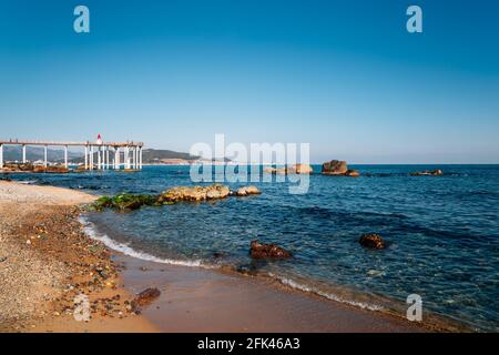 Igari Anchor Observatory und Strand in Pohang, Korea Stockfoto