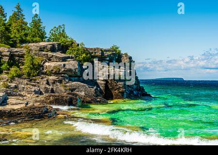 Tobermory Bruce Peninsula Georgian Bay Ontario Kanada im Sommer Stockfoto