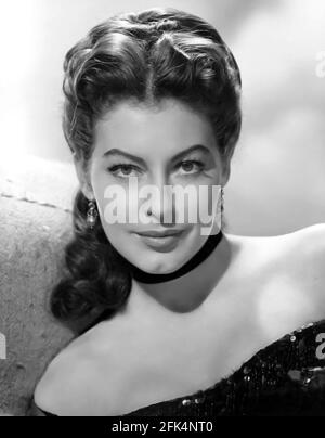 Ava Gardner. Porträt der amerikanischen Schauspielerin Ava Lavinia Gardner (1922-1990), Werbeaufnahme für 'Show Boat', 1951 Stockfoto