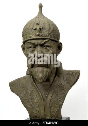 Tamerlane. Gesichtsrekonstruktion des turco-mongolischen Eroberers, Timur ( 1336-1405) Stockfoto