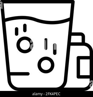 Symbol für Schlaftabletts. Skizzieren Sie das Vektorsymbol für das Web-Design auf weißem Hintergrund Stock Vektor