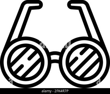 Partybrillen-Symbol. Umriss Party Brille Vektor-Symbol für Web-Design isoliert auf weißem Hintergrund Stock Vektor