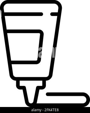 Symbol für die Wasabi-Flasche. Umriss Wasabi Flasche Vektor-Symbol für Web-Design isoliert auf weißem Hintergrund Stock Vektor