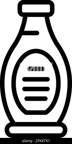 Symbol für Dressing Wasabi. Umriss Dressing Wasabi Vektor-Symbol für Web-Design isoliert auf weißem Hintergrund Stock Vektor