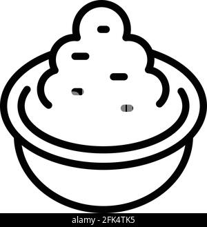 Flavour Wasabi-Symbol. Kontur Geschmack Wasabi Vektor-Symbol für Web-Design isoliert auf weißem Hintergrund Stock Vektor