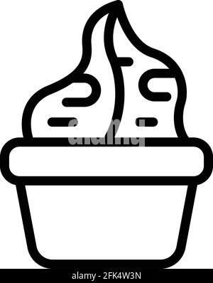 Frisches Wasabi-Symbol. Umreißen frisches Wasabi Vektor-Symbol für Web-Design isoliert auf weißem Hintergrund Stock Vektor