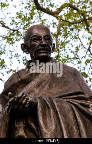 England, London, Westminster, Parliament Square, die Mahatma Gandhi Statue *** Lokale Bildunterschrift *** Großbritannien, Großbritannien, Großbritannien, Großbritannien, Großbritannien, eng Stockfoto