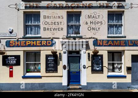 England, Kent, Deal, The Saracens Head Pub *** Local Caption *** Großbritannien, Großbritannien, Großbritannien, England, Großbritannien, Englisch, Kent, Deal, Saracens H Stockfoto