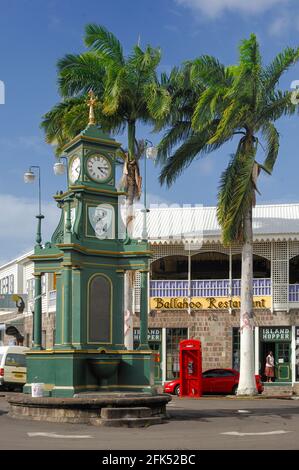 Nordamerika, Westindien, kleine Antillen, Karibik, St. Kitts und Nevis, Basseterre, der Zirkus Stockfoto