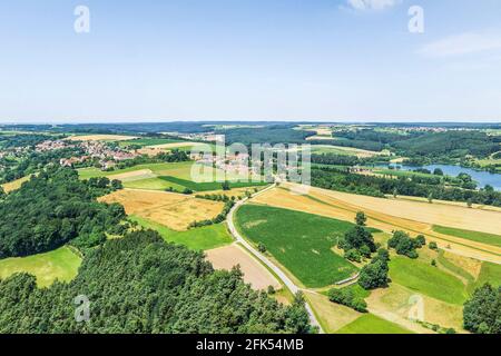 Absberg-Seespitz, Seenmitte am Brombach-See Stockfoto