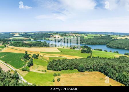 Absberg-Seespitz, Seenmitte am Brombach-See Stockfoto