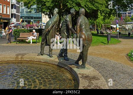 Kreis des Geldes, Geldbrunnen Stockfoto