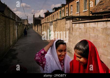 Das Manningham Gebiet von Bradford Juli 1998 Stockfoto