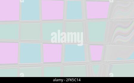Hintergrund aus Abstraktionen. Hintergrund aus Quadraten. Rosa-blaue Töne. Stockfoto